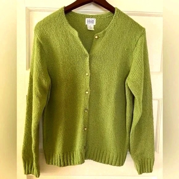 Leon Levin Cardigan Sz M - Picture 1 of 2